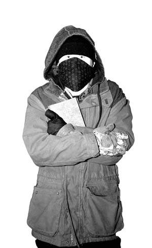 Food recipient and facility user Todd Price, photographed for Street Cred