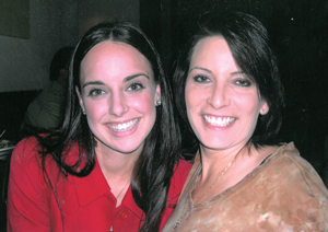 Sally Batt and her birth mother, Debbie Doolin, smiling together